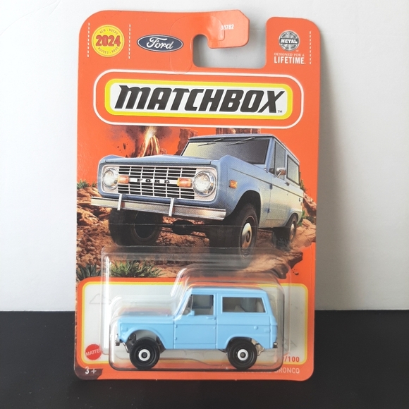 Ford Bronco 1970 Matchbox 2024 MBX Adventure Collection Blue Diecast Car - Picture 1 of 10